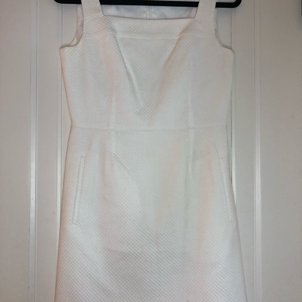 Tory Burch square neck white dress